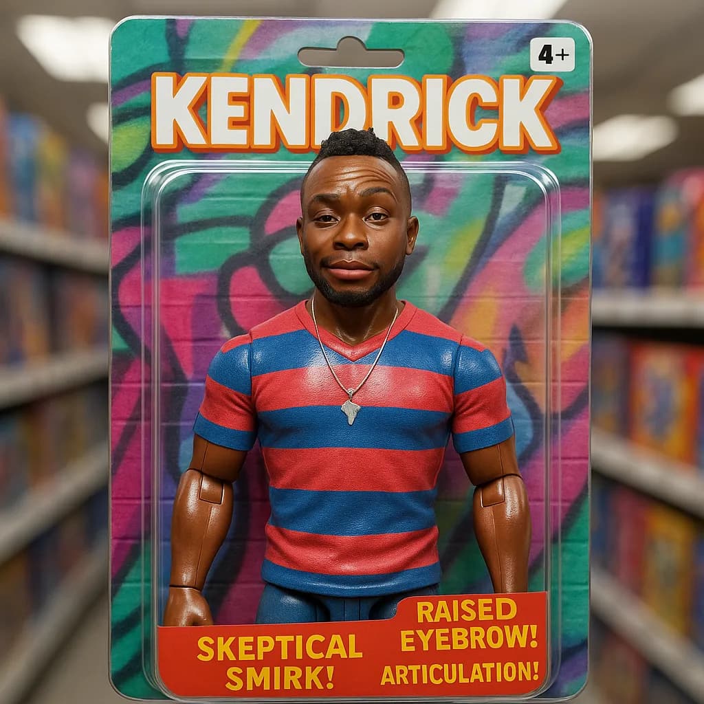 Action Figure / Toy Box AI transformation example