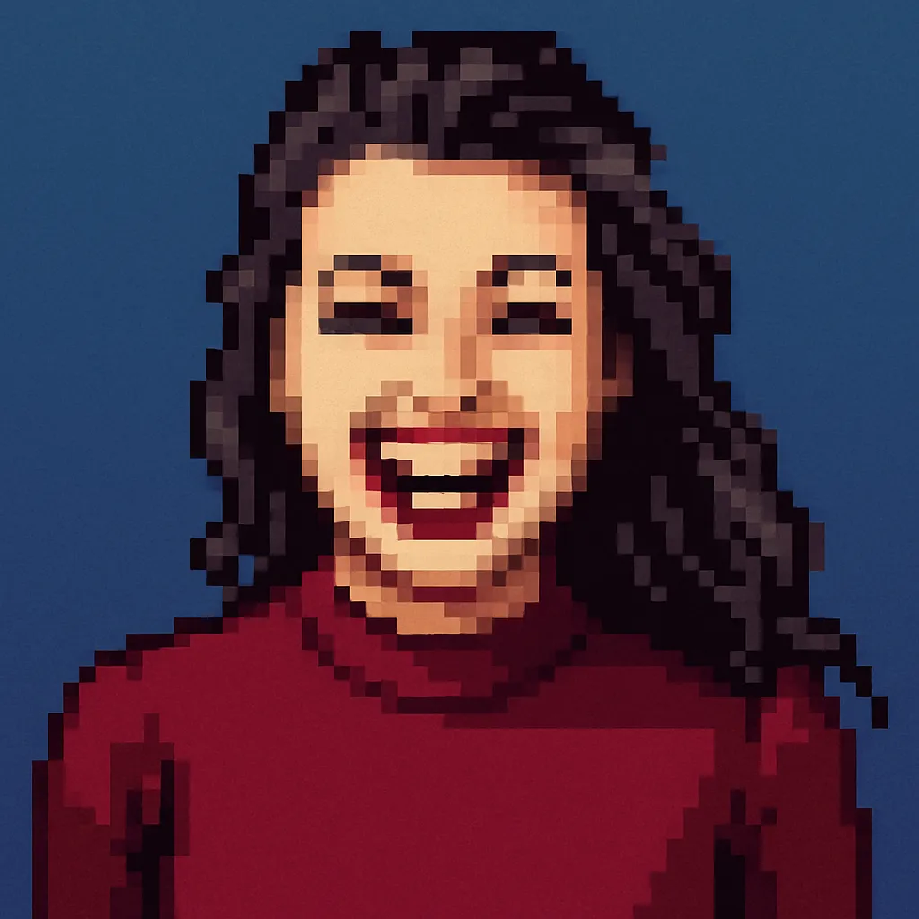 Pixel Art Portrait AI transformation example