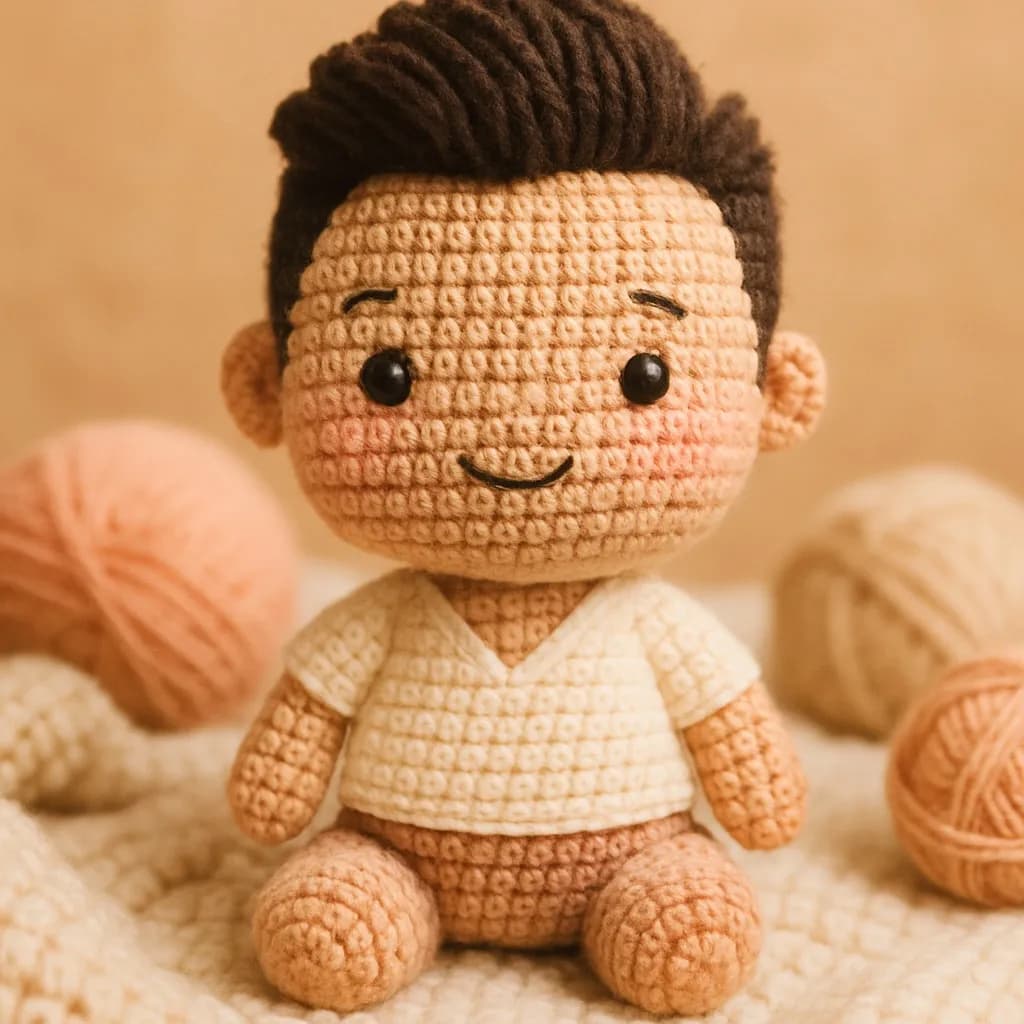 Plushie / Crochet AI transformation example