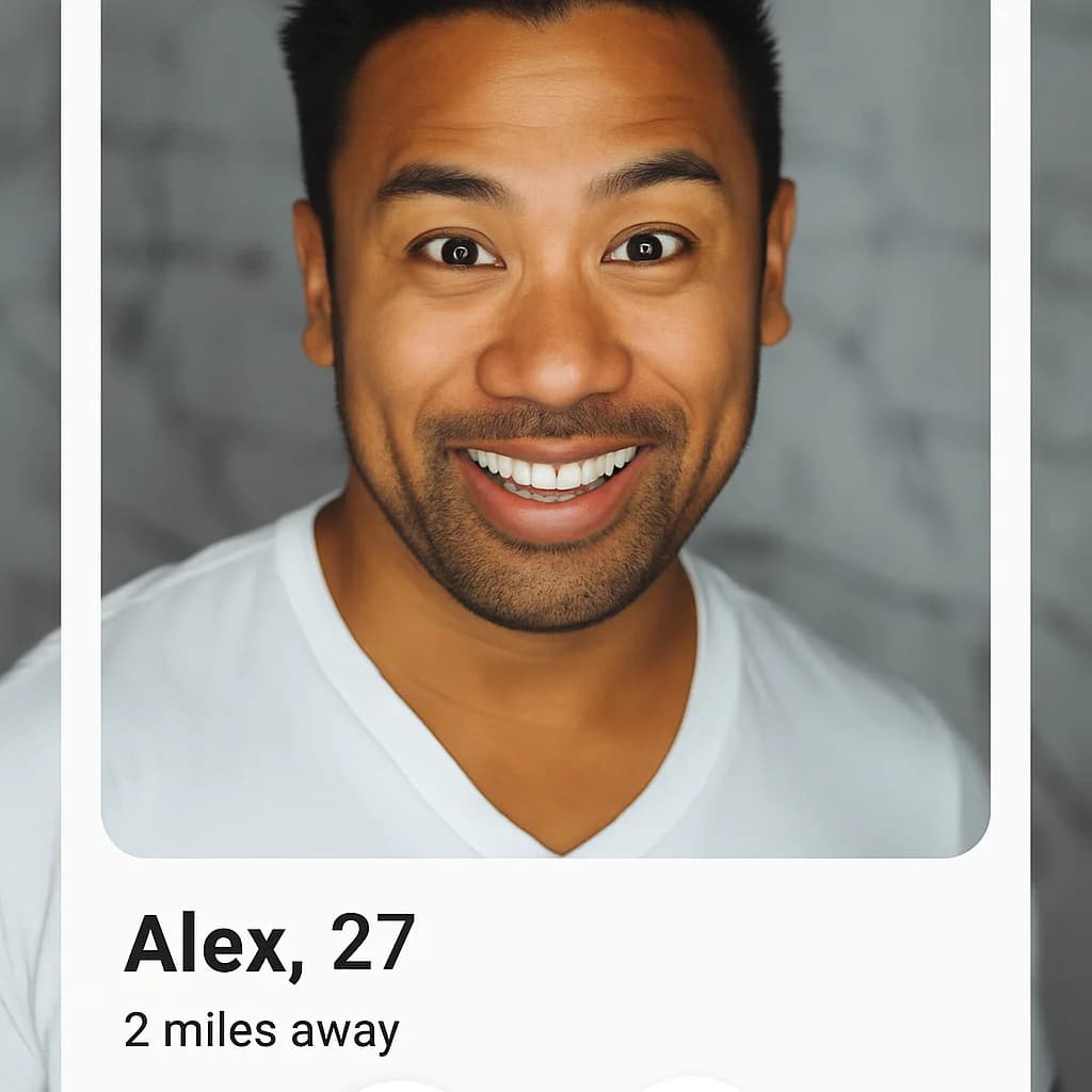 Tinder Profile AI transformation example
