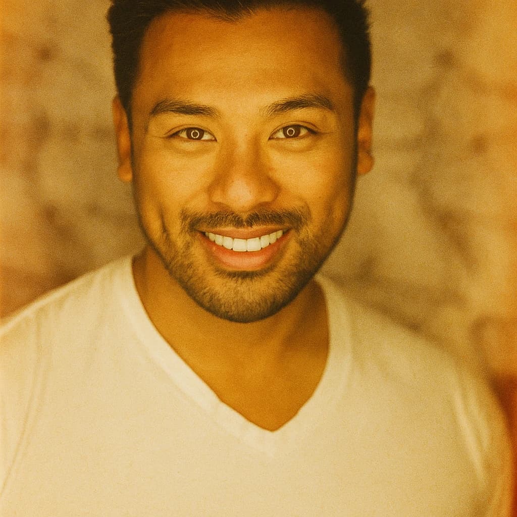 Vintage Film Portrait AI transformation example