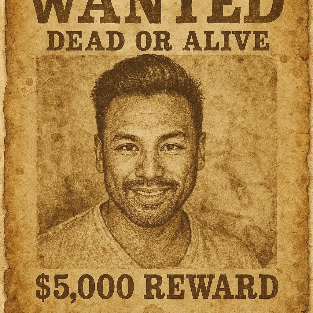 Wanted Poster AI transformation example