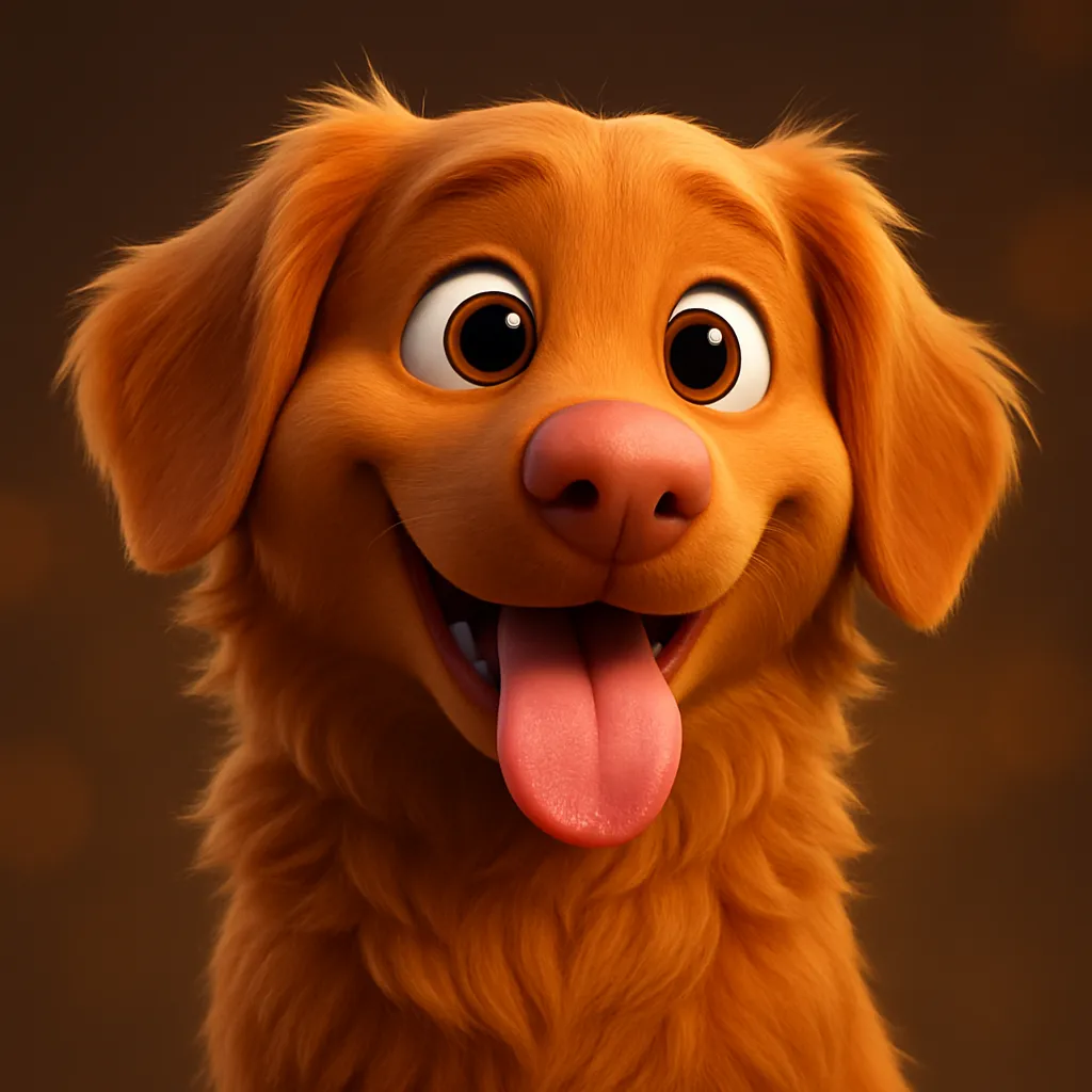 3D Cartoon Character AI transformation example