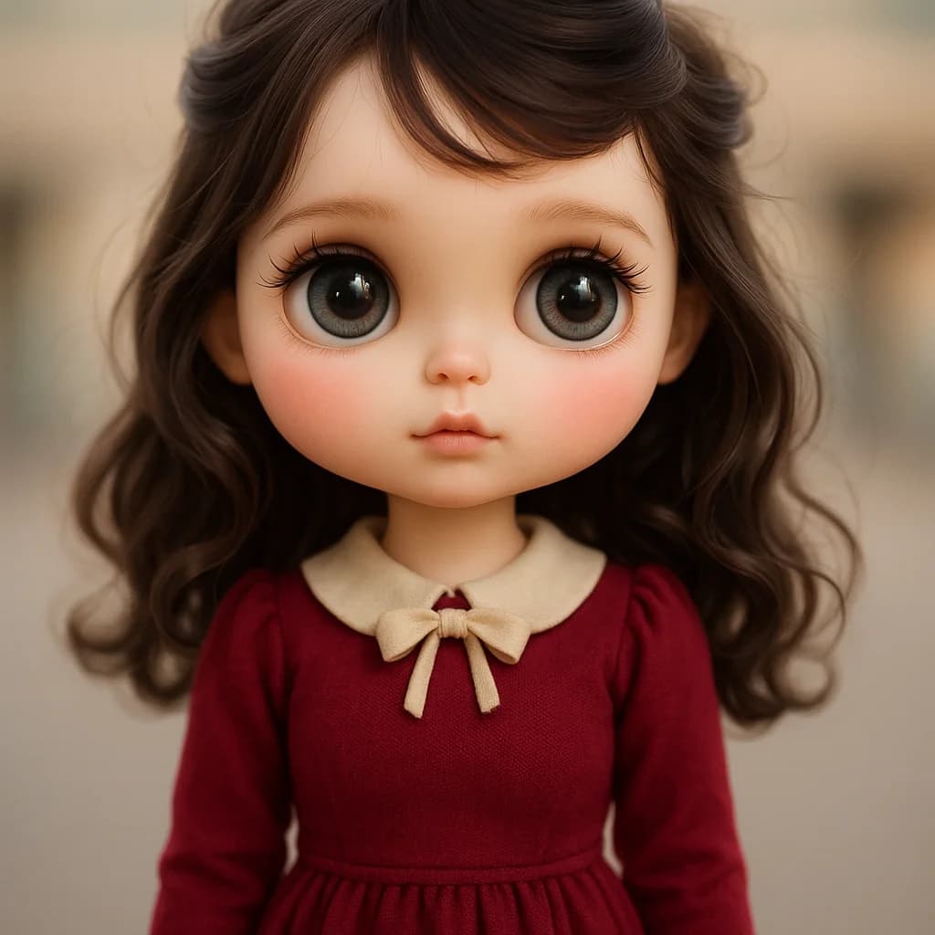 Blythe Doll Portrait AI transformation example