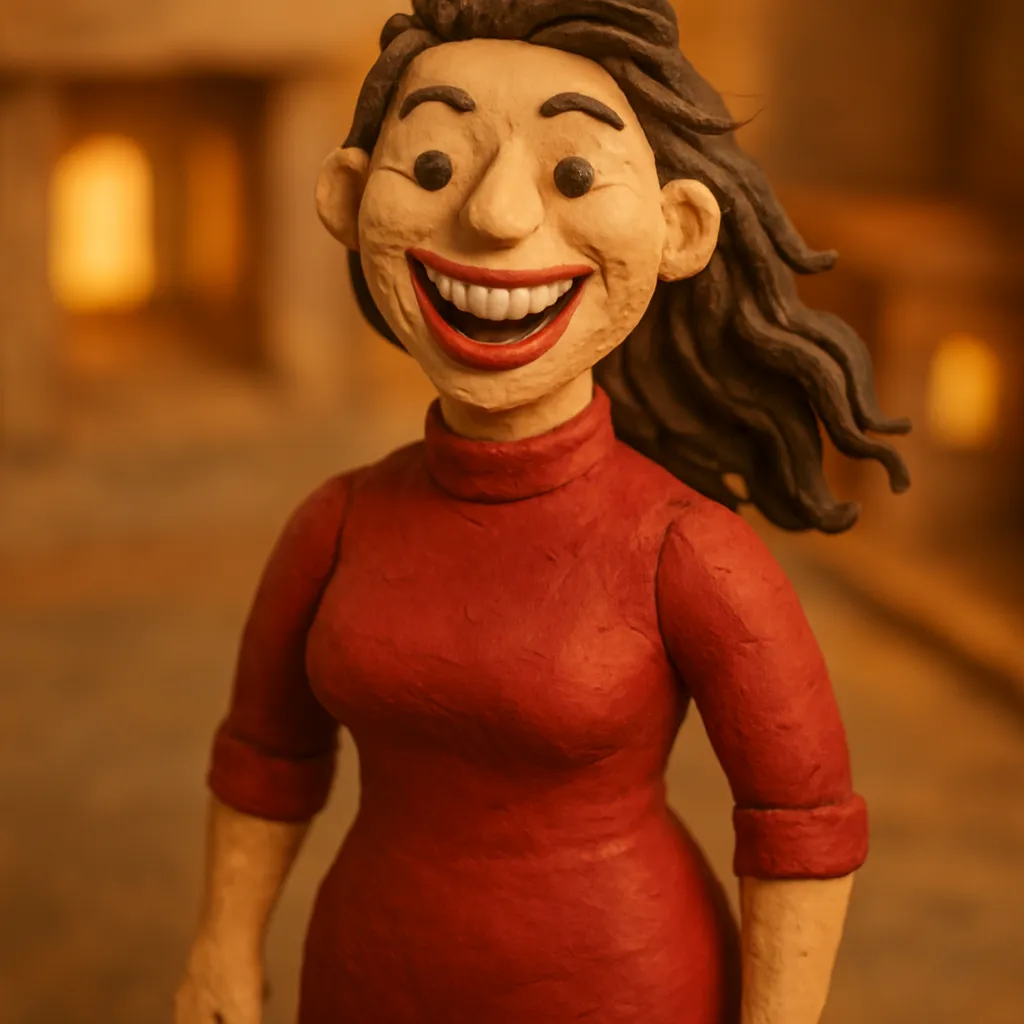 Claymation Portrait AI transformation example