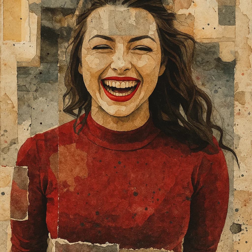 Mixed Media Collage AI transformation example