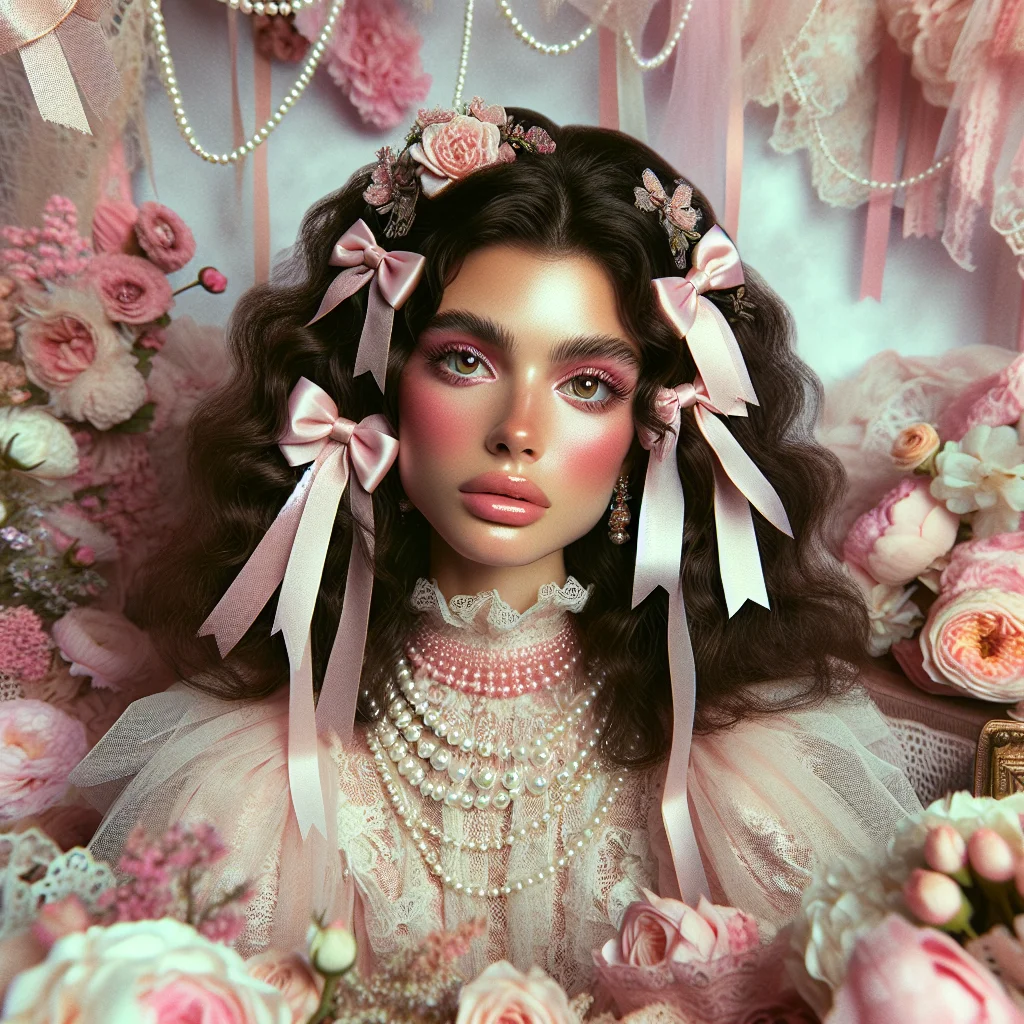 Make me a coquette portrait